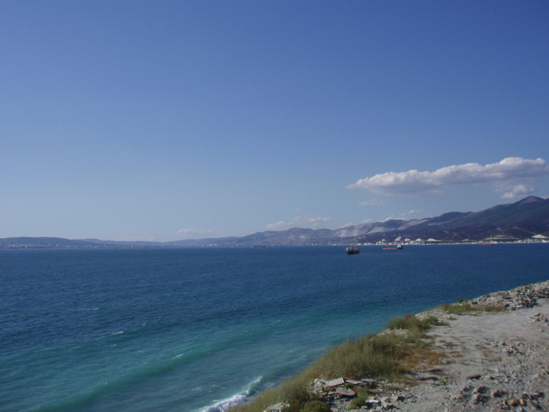 Вид на Цемесскую бухту от санатория "Надежда"