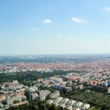 Вид сверху на Мюнхен