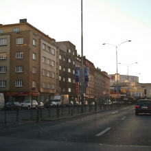 Прага из окна авто