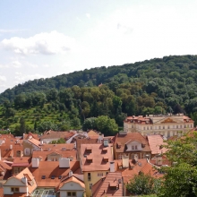 Вид на Прагу от Пражского Града