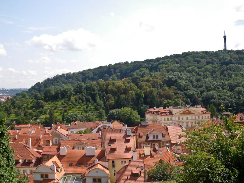 Вид на Прагу от Пражского Града