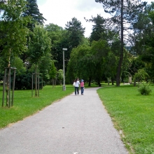 В парке на другом берегу Влтавы