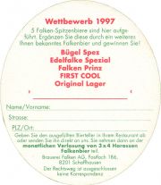 37727: Falkenbier, 87x100 mm