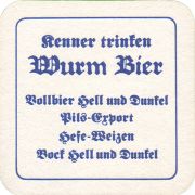 38698: Wurm Bier, 93x93 mm