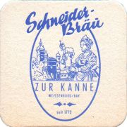 38713: Schneider-Bräu, 93x93 mm