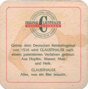 38768: Clausthaler, 90x90 mm