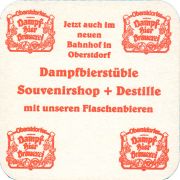 38995: Dampfbierbrauerei Oberstdorf, 93x93 mm