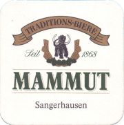 39016: Mammut Bräu, 90x90 mm