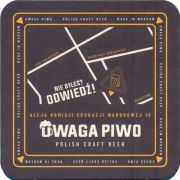 39451: Poland, Uwaga Piwo, 93x93 mm